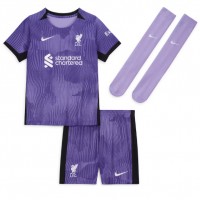 Liverpool Darwin Nunez #9 3rd trikot Kinder 2023-24 Kurzarm (+ Kurze Hosen)